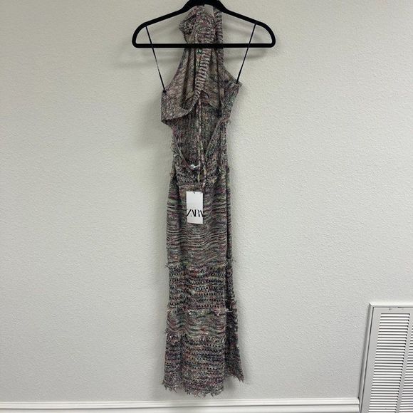 NWT Zara Frayed Knit Dress - Picture 7 of 7